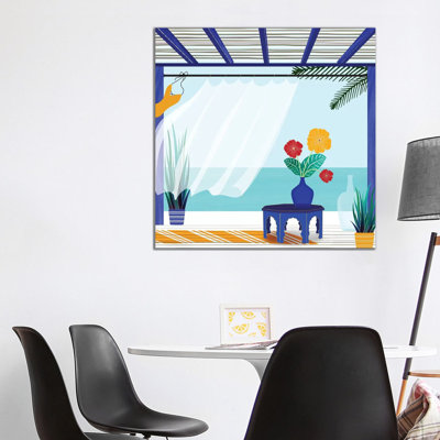 Villa By The Sea - Wrapped Canvas Print