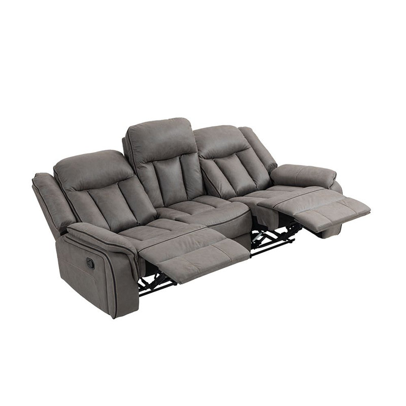 Bahez 5 Seater Reclining Sofa, Grey