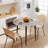 Lexxi Round Stone Top Metal Base Dining Table-467813078
