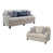 100% polyester gris clair / bleu est en rupture de stock
