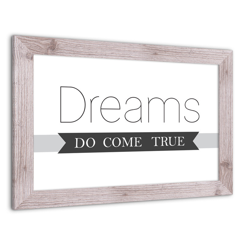 «Dreams Come True», reproduction encadrée, H 16 po x l 24 po x P 0,75 po