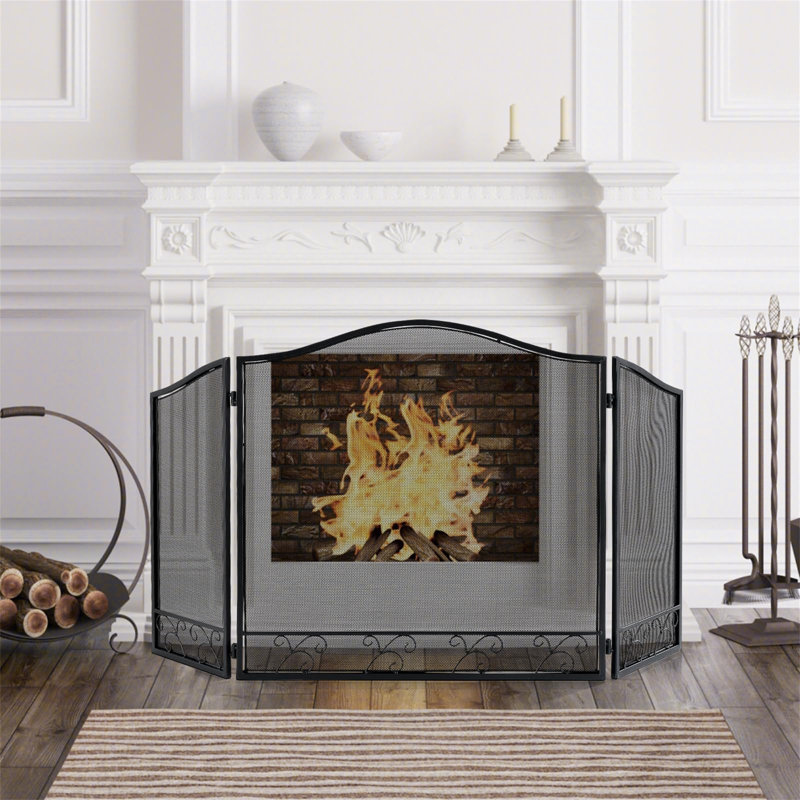 Russchell Metal Fireplace Screen