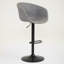 Tabourets de bar pivotants réglables, hauteur de comptoir rembourrée en cuir de polyuréthane de style Mid-Century, parfaits pour les îlots de cuisine et les décors minimalistes