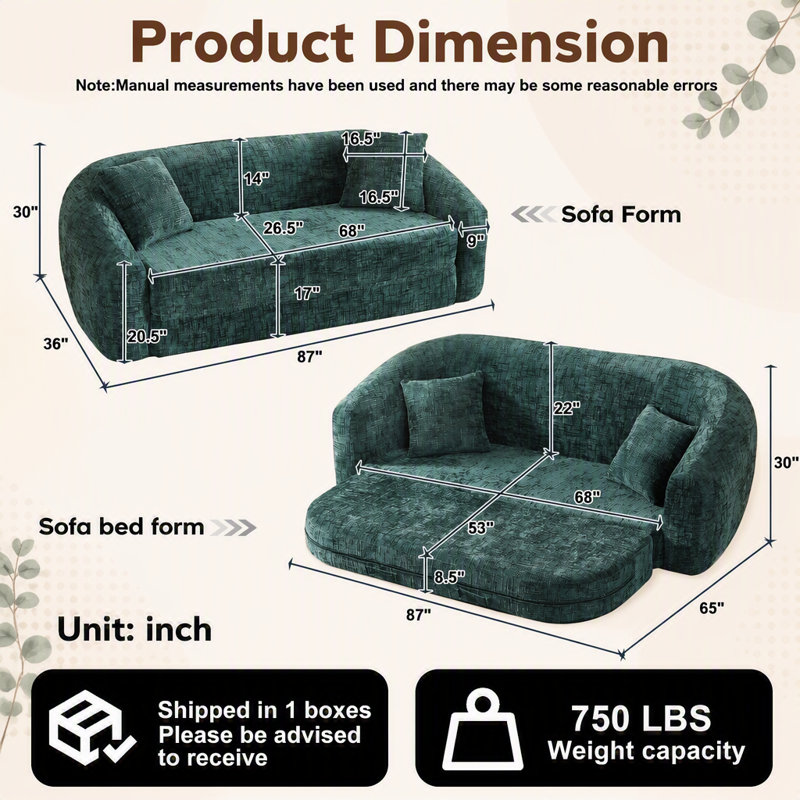 Canapé inclinable convertible peu encombrant avec siège confortable