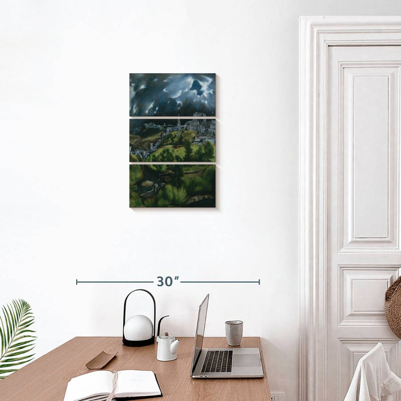 Masam vue de Tolède, H 23 po x l 14 po