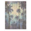 Indigo Mystical Plam Tree Magic Impressions - Palms & Palm Trees Wood Art On Natural Pine Wood-1479618664