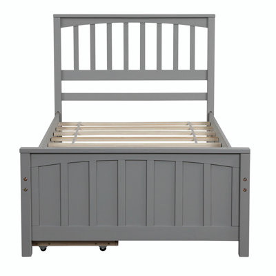 Charylene Solid Wood Slat Storage Bed