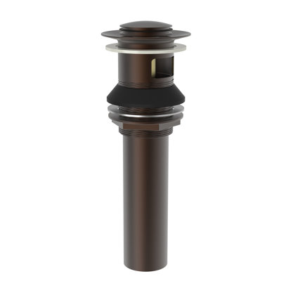 Push Pop-Up Bathroom Sink Drain with Overflow Holes