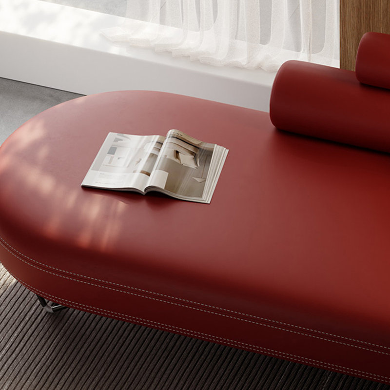 Méridienne Fashion Creative Leisure Home, Rouge, Accoudoir à droite (vu de face)