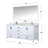 Jacques 72 in. W x 22 in. D Double Bath Vanity and 70 in. Mirror-112957465-90699651