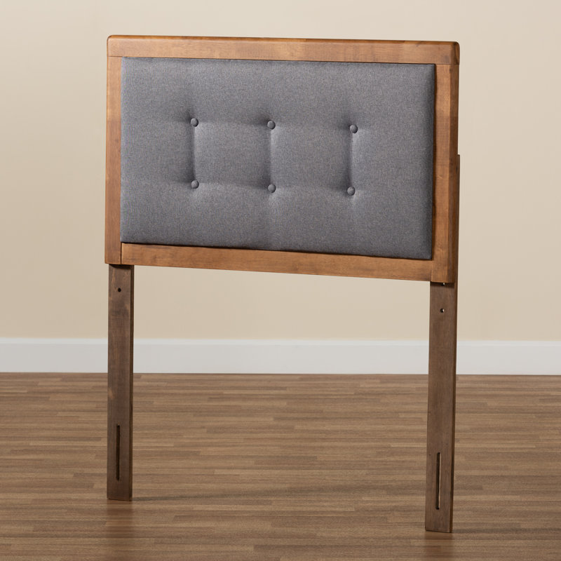 Kintzel Upholstered Panel Headboard, Dark Gray