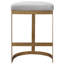 Ivanna Upholstered Stool with Metal Frame-1251804158