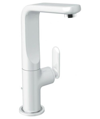 Veris Single Handle Wall Mounted Bathroom Faucet