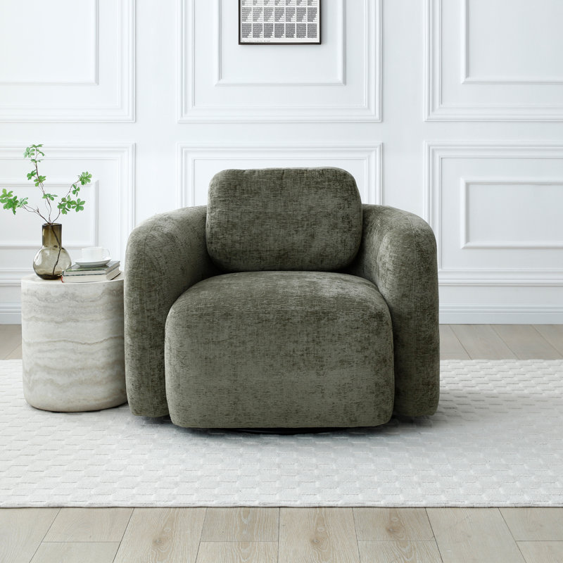 DEXTER SWIVEL ACCENT CHAIR, Green