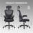 Ergonomic Office Chair, Home Office Desk Chair With Headrest, High Back Computer Chair With Armrests And Adjustable Lumbar Support For Home Office Study Room, Black & Dark Black-1768556747-1768556746