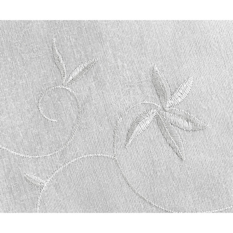 Elland Semi Sheer Curtain Single Panel, White, 52" x 63"
