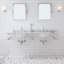 Ensemble de meuble-lavabo ovale avec robinet et trop-plein Empire Stone-327290860