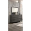 Commode 1 pièce style rustique avec poignées en métal et pieds en bois noirs