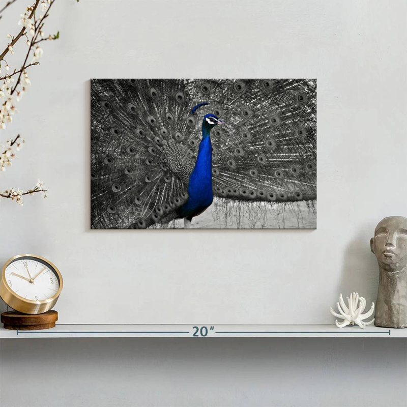 Brampt Peacock Pop, 8" H x 12" W