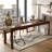 Nut-brown L-Shaped Solid Wood Writing desk-872016919-872016905