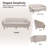 75'' Wide Modern Deep Seat Standard Sofa-514821504