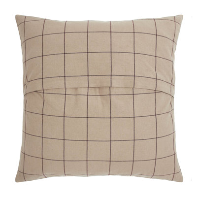 Cotton Blend Checkered Sham