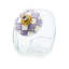 Cookie Jar With Violet Check Lid-1505038348