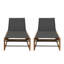 Chaise longue inclinable en acacia 78,75 po Arvada