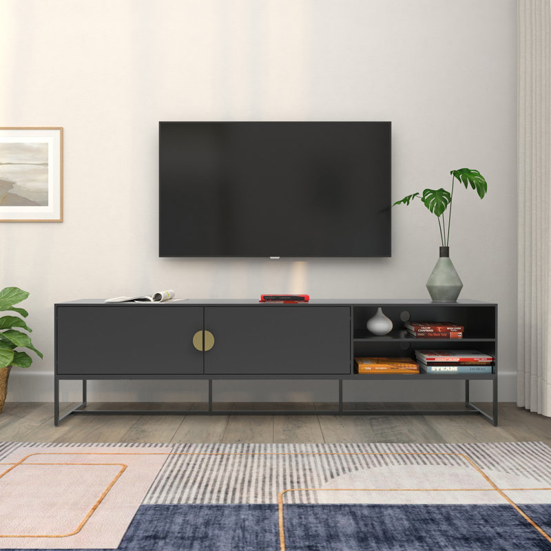 Armillia Unfinished TV Stand, Grey