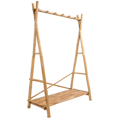 Christifer Solid Bamboo Wood Hall Tree