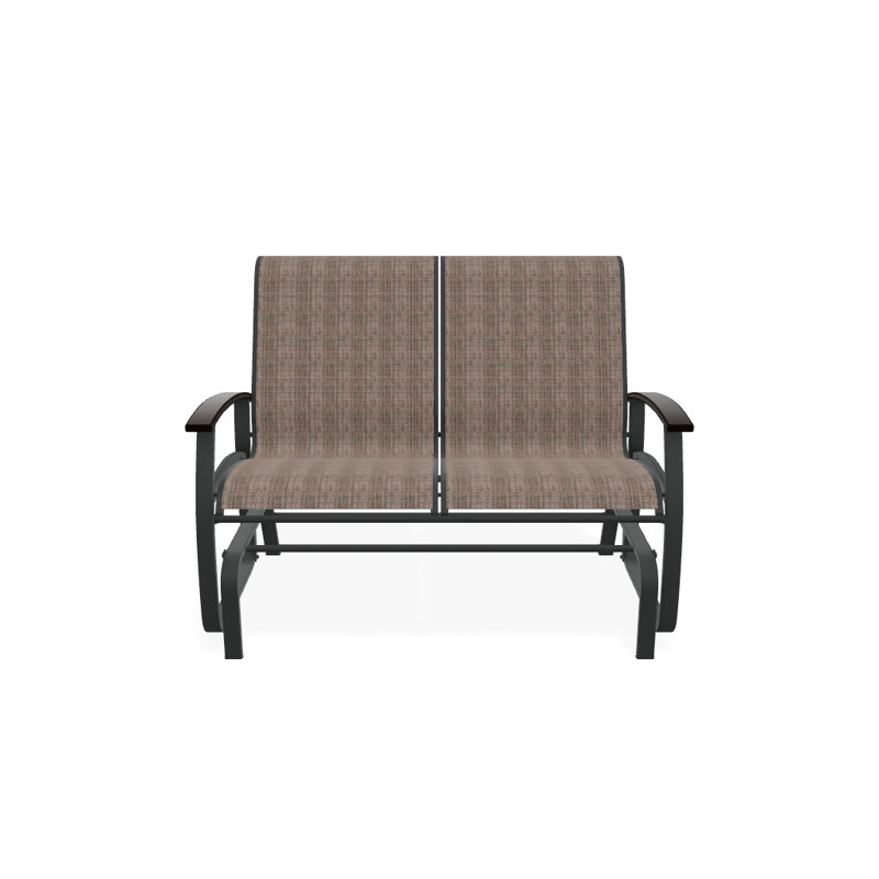 Belle Isle Outdoor Glider, Night, Kona P10, Textured Graphite