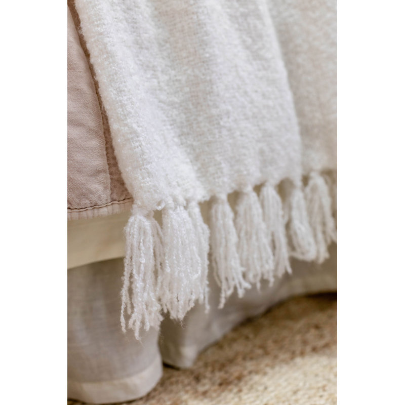 MURPHY - OVERSIZED THROW - 60" X 90" - MIDNIGHT, Ivory