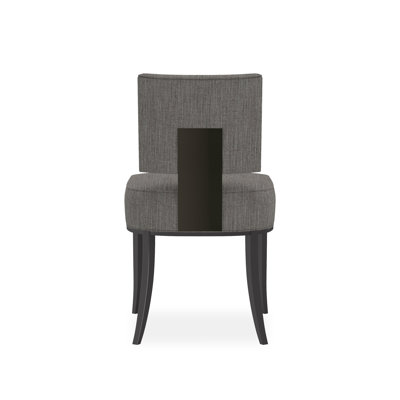 Reserved Seating Sateen Upholstered Side Chair
