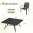 8-Person Square Patio Dining Set With Wicker Rattan Chairs-492221920