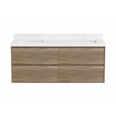 48" Wall Mounted Bathroom Vanity with Sink