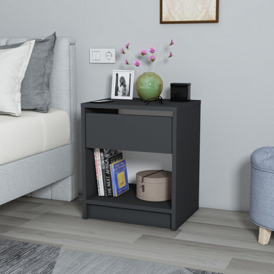 Sohi 44.6cm W Manufactured Wood Bedside Table
