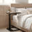 Adjustable Height C-Shaped Side Table with Flip-Top