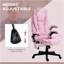 Chaise de bureau de massage vibrante à 6 points HOMcom-1391997033
