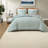 -Piece King Comforter Bedding Sets, Sage Floral Cotton Blend, All-Season