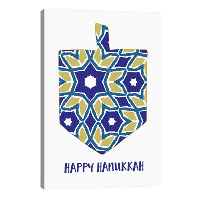 Hanukkah Dreidel 1 Piece Wrapped Canvas Painting