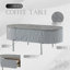 Grey High Gloss And Chrome Coffee Table