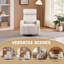 Corduroy Swivel Nursery Gliding Rocker Chair-1626224211