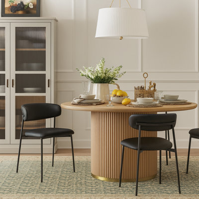 Chaise de salle à manger rembourrée Lupita