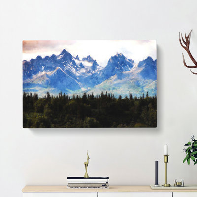 Rocky Mountains In Alaska - Wrapped Canvas