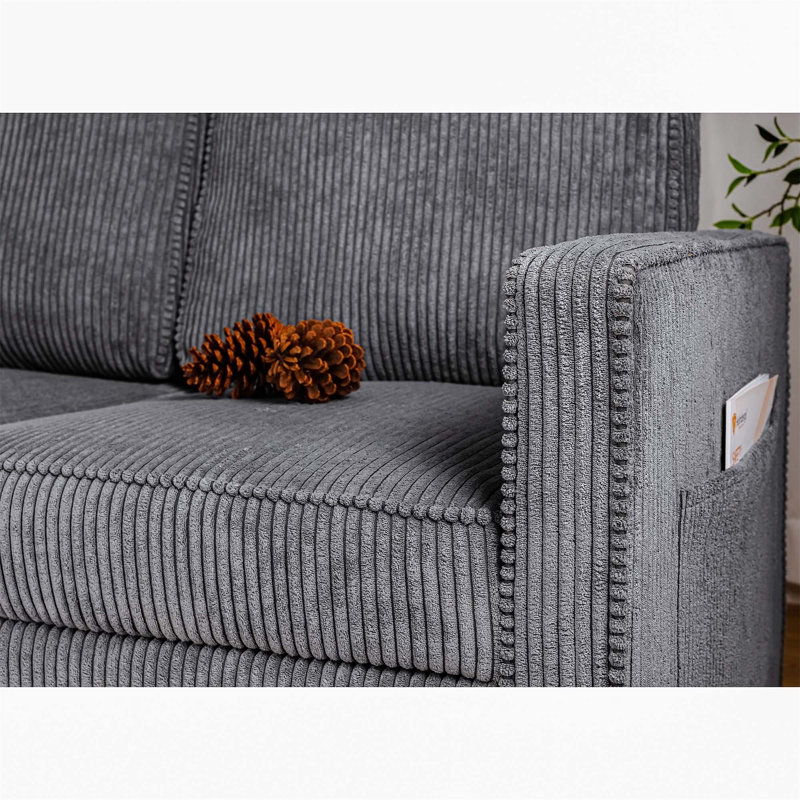 Versatile 3-Seater Sofa with Comfortable Padding and Space-Saving Design for Various Settings