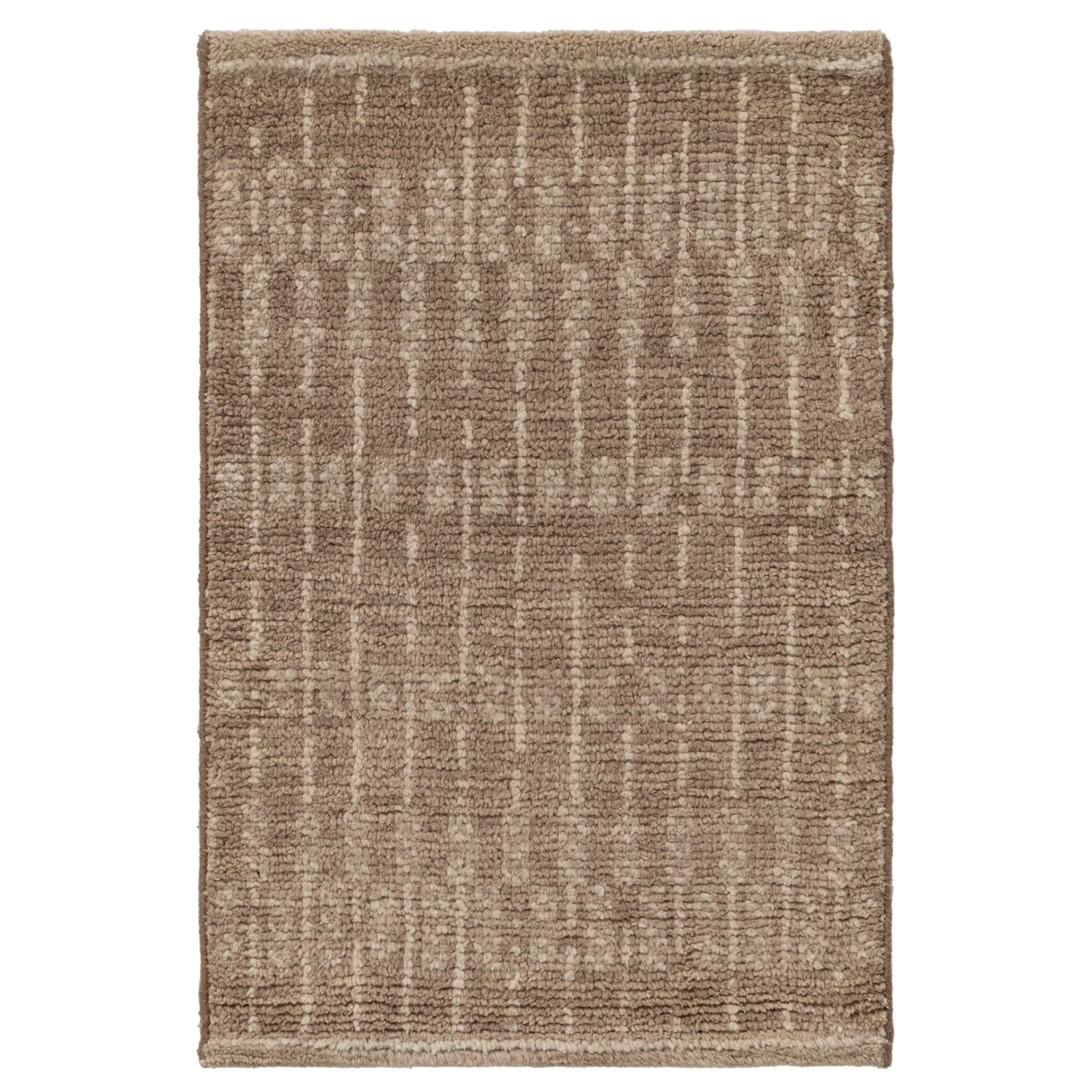 Vanna Hand-Knotted Striped Wool Rug, Sand, 3'x5'
