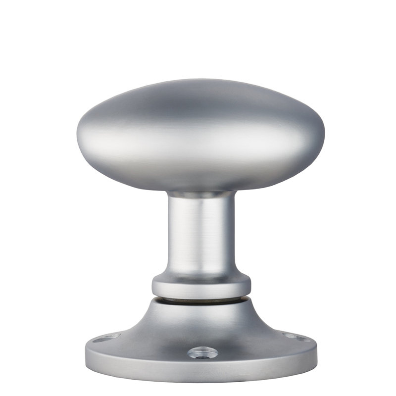 Ice Double Dummy Door Knob, Polished Brass