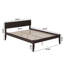 Lit plateforme en bois massif avec ensemble de lattes Lhantillony -241526999-241526992