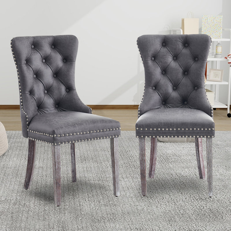 Dining Chair, Grey, Silver