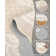 Machine Washable Scalloped Area Rugs Modern Bordered Floor Mats, Non-Slip Contemporary Accent Rug, Non Shedding Soft Low Pile Indoor Carpet for Living Room, Bedroom, Kitchen